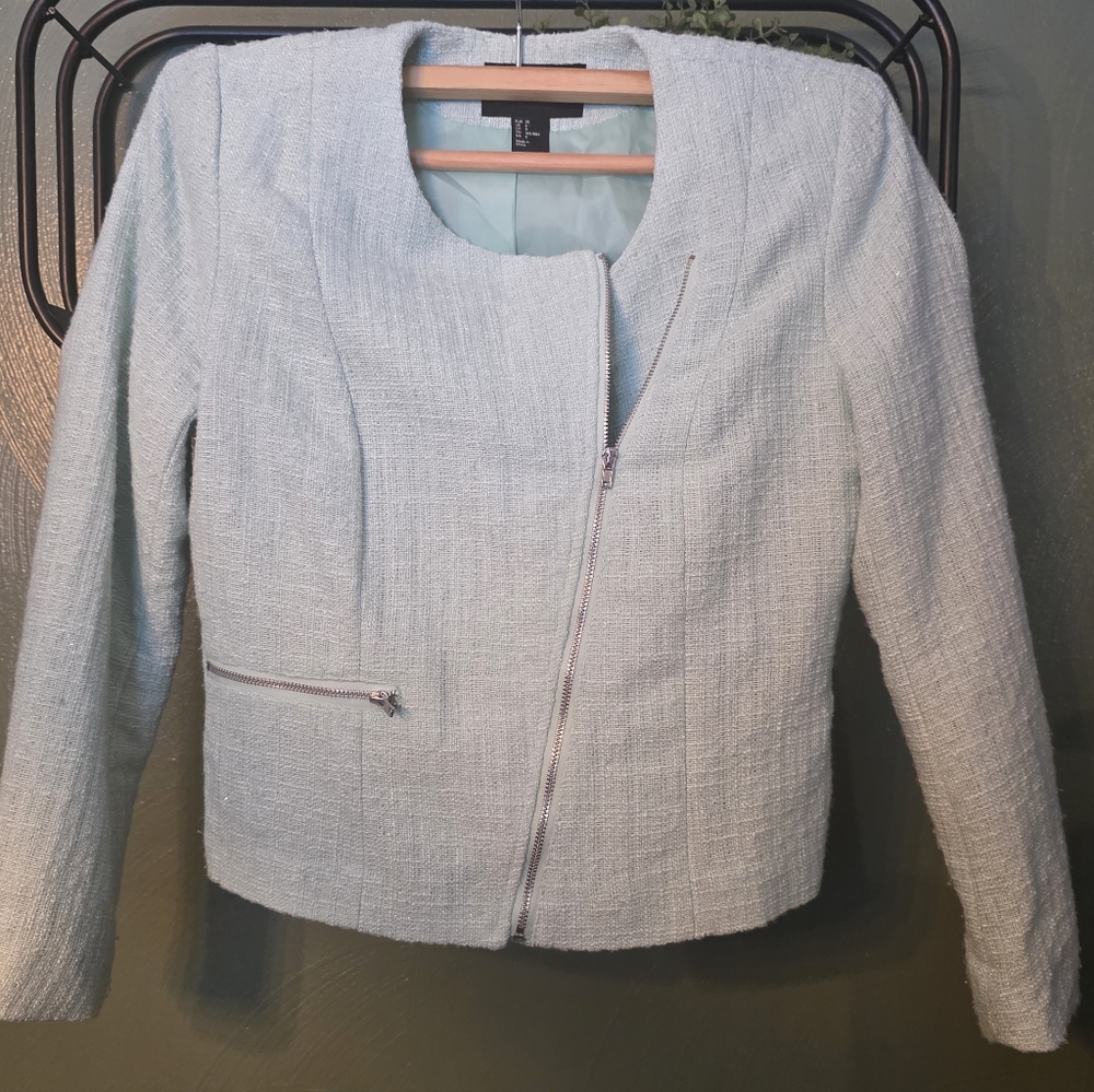 H&M Elegant Light Blue Women's Blazer